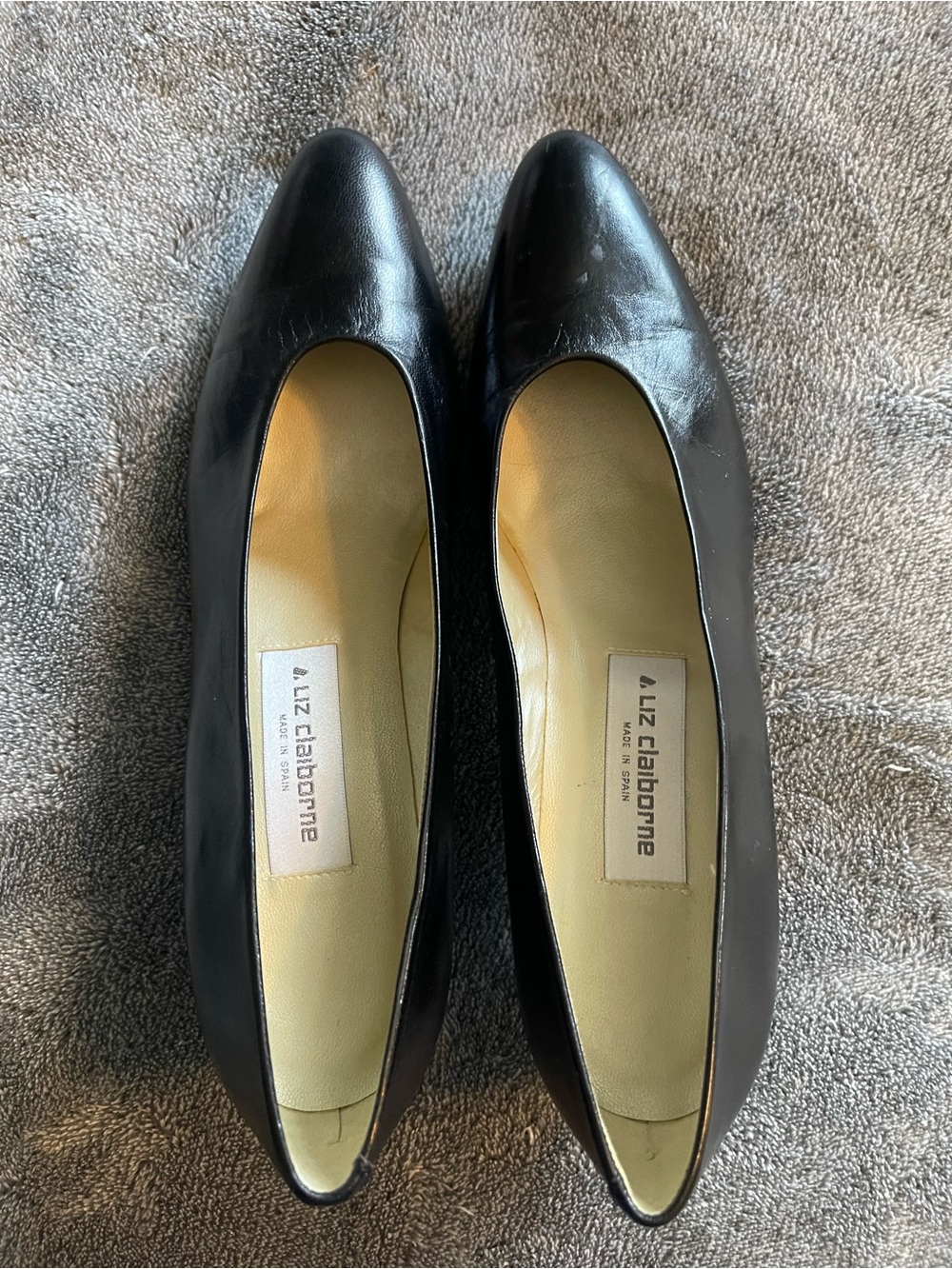 Liz Claiborne Black Leather Women's Pumps Size 8 Narrow